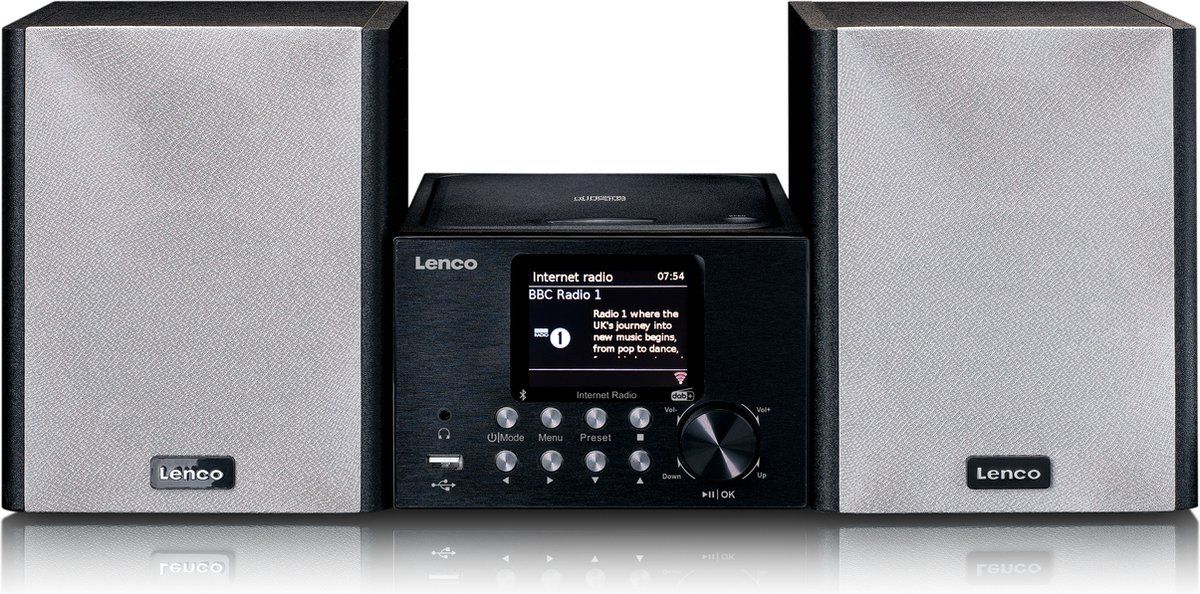 Lenco MC-250 Micro set met internet DAB+ en bluetooth