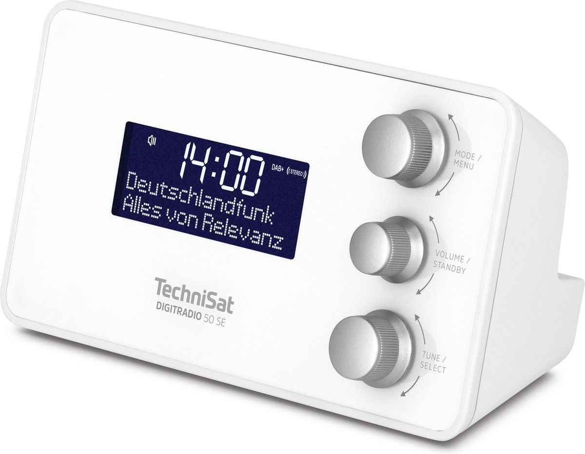 TechniSat DIGITRADIO 50 SE - DAB+ / FM wekkerradio - wit