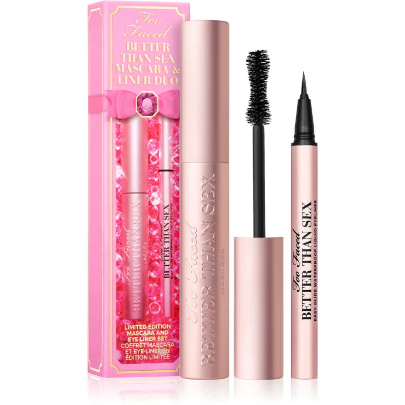 Too Faced Better Than Sex Mascara & Liner Set Gift Set voor de Ogen