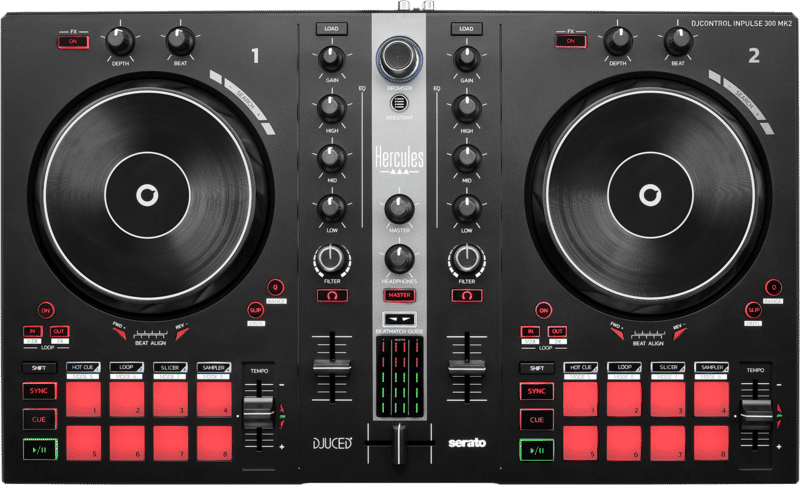 Hercules DJ Control Inpulse 300 MK2 - USB dj-controller 2 decks 16 pads