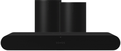 Sonos Ray Zwart + 2x Era 100 Zwart