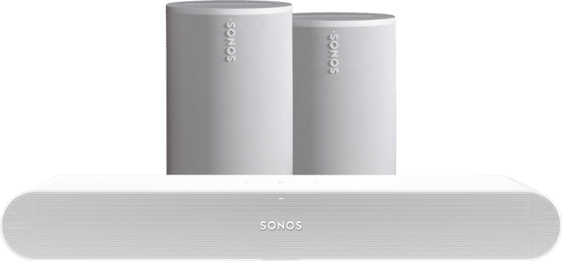 Sonos Ray Wit + 2x ERA 100 Wit