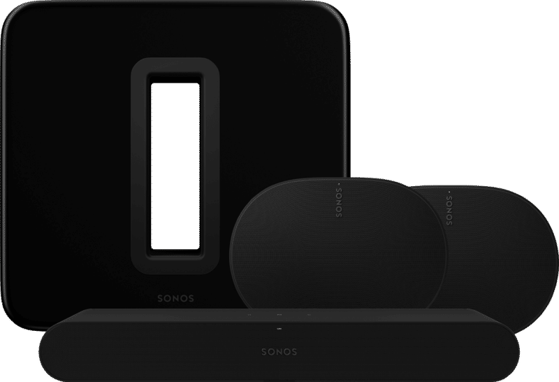 Sonos Ray Zwart + 2x Era 300 Zwart + Sub G3 Zwart