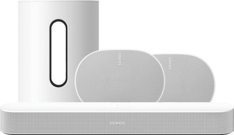 Sonos Beam Gen2 Wit + Era 300 + Sub Mini Wit