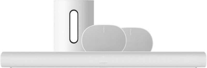 Sonos Arc Wit + Era 300 Wit + Sub Mini Wit