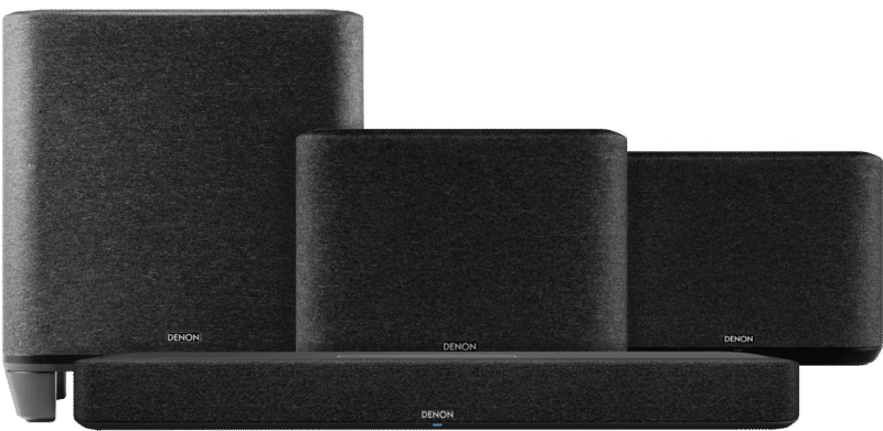 Denon Home Soundbar 550 + Denon Home 250 Duopack Zwart + Denon Home Subwoofer