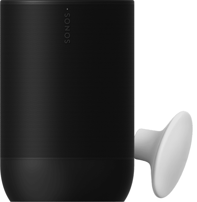 Sonos Move 2 Zwart + Muurhaak Wit