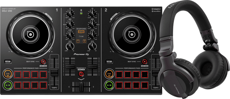 Pioneer DJ DDJ-200 + Pioneer DJ HDJ-CUE1