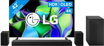 LG OLED42C34LA (2023) + Soundbar