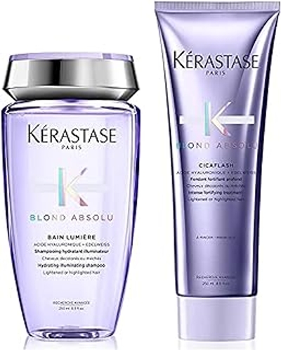 Kérastase Blond Absolu Cicaflash 250 ml Intensieve & opbouwende fondant & Kérastase Kérastase Blond Absolu Bain Lumiere Shampoo 250ml