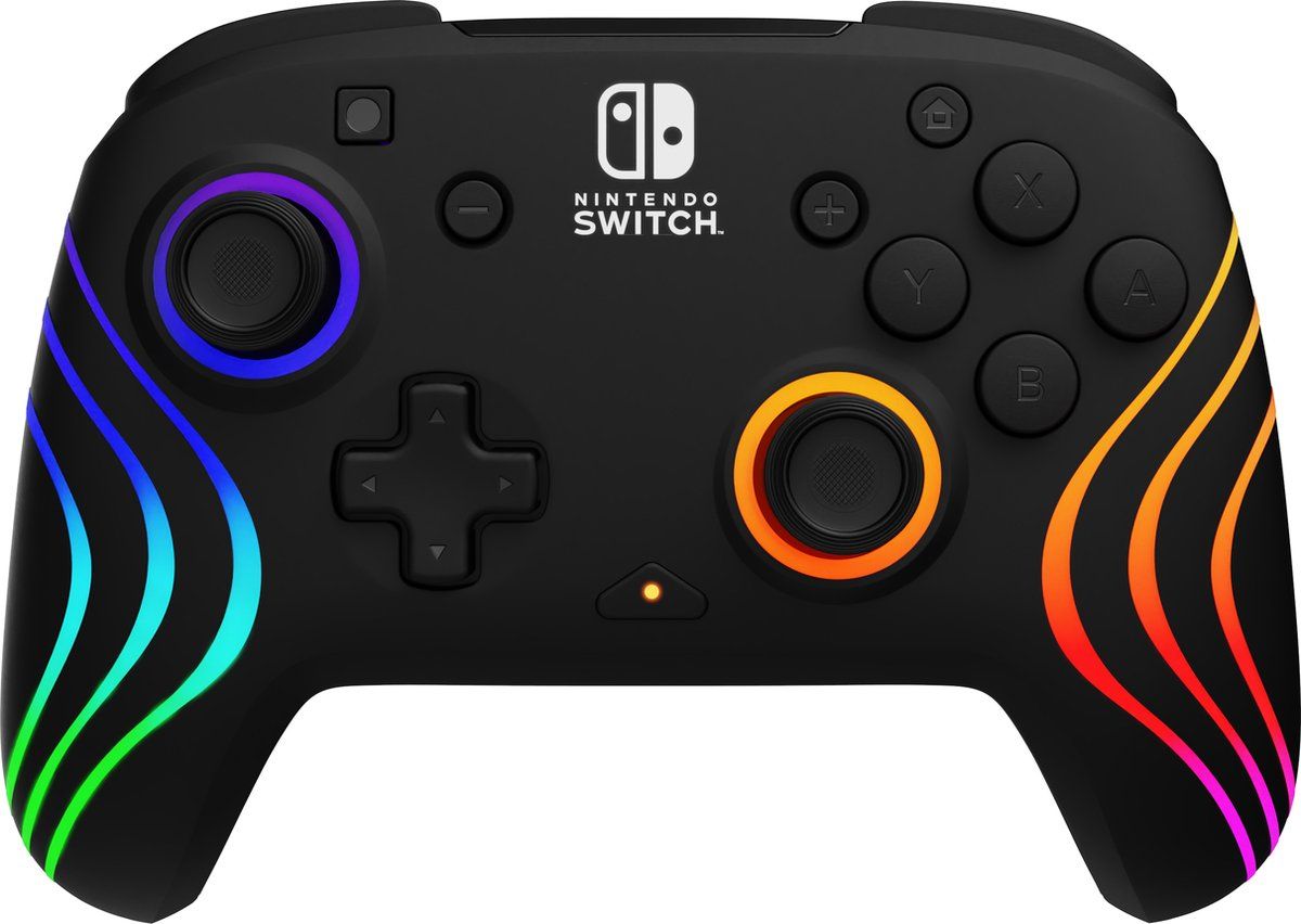 PDP Afterglow WAVE Draadloze Controller - RGB - Back Buttons - Zwart - Nintendo Switch/OLED