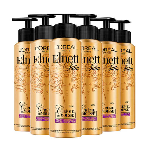 L'Oréal Paris Elnett Crème de Mousse krullen - 6x 200 ml