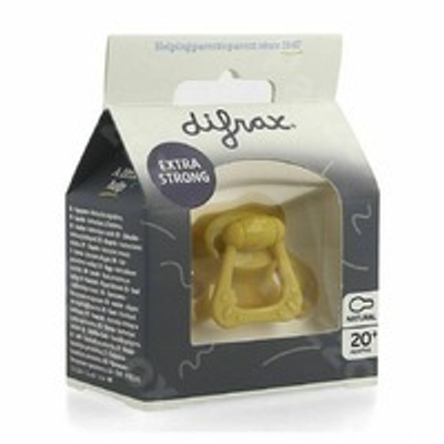Difrax Fopspeen - Natural - 20+ maanden - Siliconen - Mosterd - 1 stuk