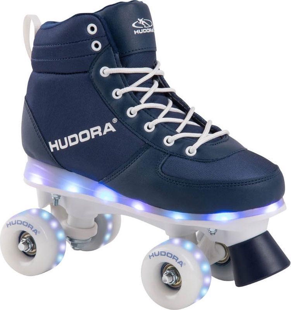 HUDORA Rolschaatsen Blauw met LED, Maat 31-32