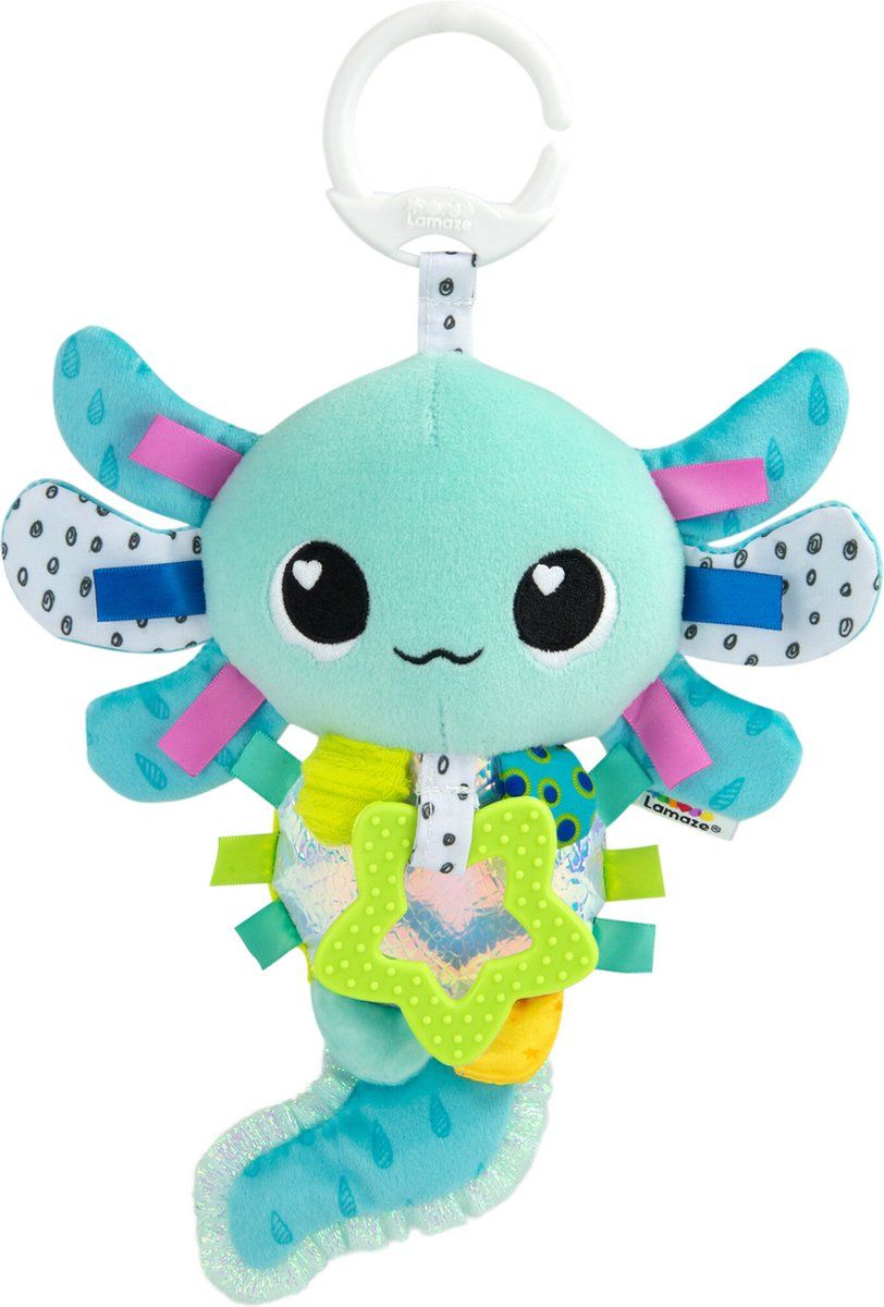 Lamaze Alise de Axolotl - Grijp- en bijtspeelgoed - Educatief Babyspeelgoed - Knuffel - Spelen en ontdekken