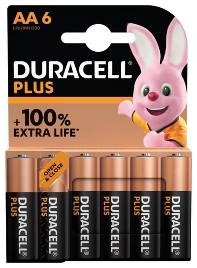 Duracell Plus AA Batterijen 6 Stuks