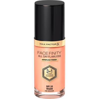 Max Factor Facefinity All Day Flawless 3-in-1 Vegan Foundation 80 Bronze
