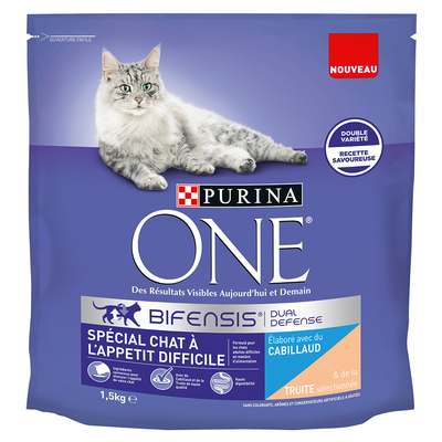 1.5 kg Purina One Selective Palate Kabeljauw & Forel droog kattenvoer - kattenbrokken