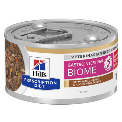 24x82g Hill's Prescription Diet Gastrointestinal Biome Stress Kip & Groente natvoer voor katten - natvoer katten