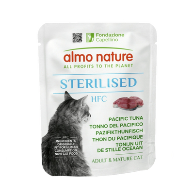 Voordeelpakket: 24x 50g Almo Nature HFC Sterilised Pacific Tonijn natvoer voor katten - natvoer katten