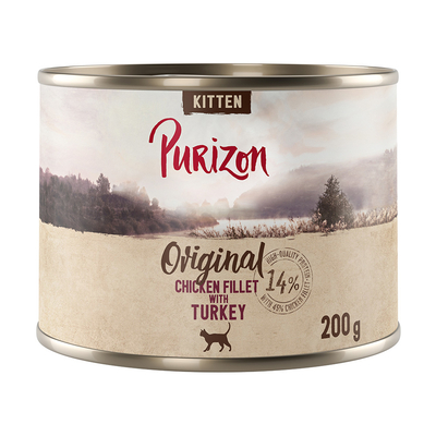 Purizon kipfilet met kalkoen 6 x 200 gram - natvoer katten