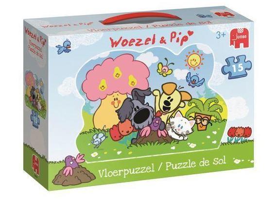 Jumbo - Woezel en Pip Woezel & Pip vloerpuzzel 15 stukjes in koffertje