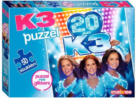 Studio 100 - K3 K3 puzzel met glitter 50st