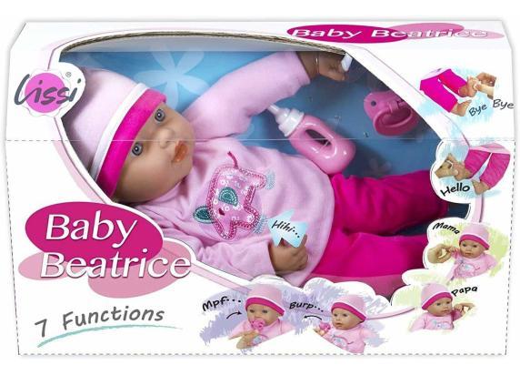 Lissi Dolls Baby Beatrice 38cm met 7 electronicshe functies