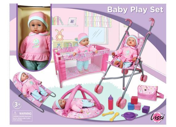 Lissi Dolls Baby Play Set met babypop 40cm