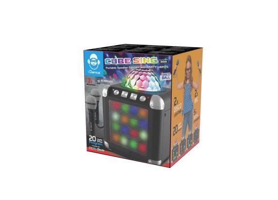 iDance Cube Sing karaoke kubus met 2 microfoons