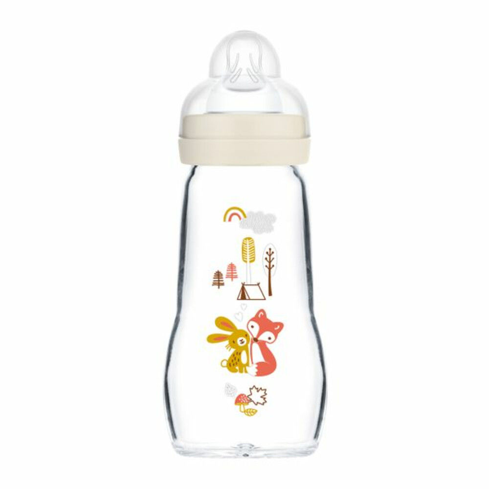 MAM Babyfles Glas Feel Good 0+ mnd 260 ml