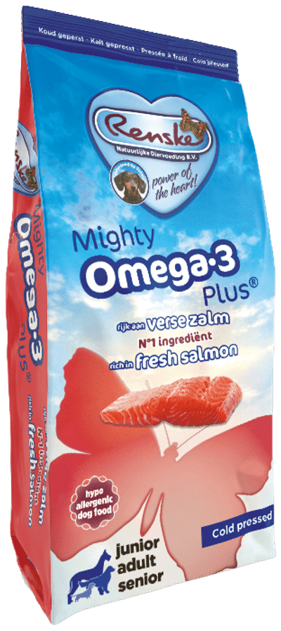 Renske Mighty Omega Plus Koud Geperst - Hondenvoer - Zalm 12 kg