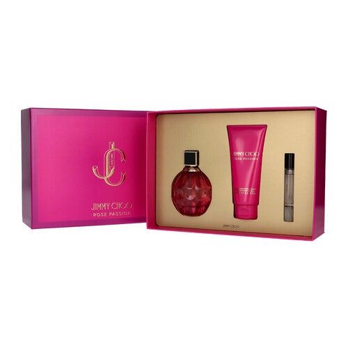 Jimmy Choo Rose Passion Gift Set - Eau de parfum 100 ml + Body lotion 100 ml + minispray 7.5 ml