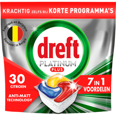 Dreft Plus vaatwastabletten  - 30 wasbeurten