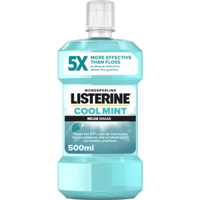 Listerine - Mondwater - Cool Mint - Milde Smaak - 500ml