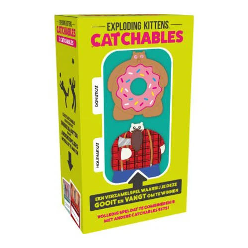 Exploding Kittens Catchables Houthakkat & Donutkat