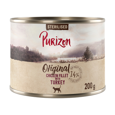 6x200g Purizon Adult Sterilised Kipfilet met Kalkoen Katten Natvoer - natvoer katten