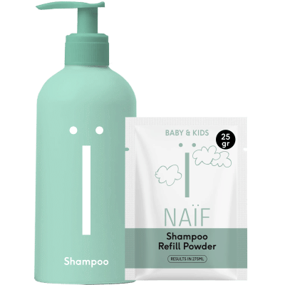 Naïf Waterless Refill Kit Shampoo voor Baby & Kids 275ml + 25gr