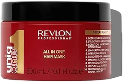 Revlon Professional UniqOne - direct herstellend haarmasker - haarverzorging met 10 weldaden - verzorging voor droog en beschadigd haar - vegan formule - 300 ml