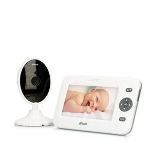 Alecto DVM-140 babyfoon met camera en 4.3" kleurenscherm, wit