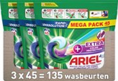 Ariel  wascapsules gekleurde was - 135 wasbeurten