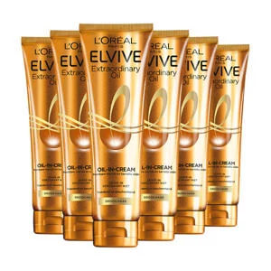 L'Oréal Paris Elvive Extraordinary Oil-in-Cream haarserum - 6 stuks