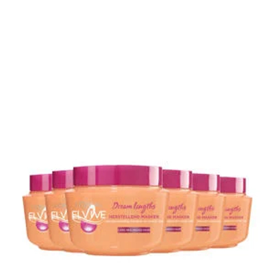 L'Oréal Paris Elvive Dream Lenghts herstellend haarmasker - 6x 300 ml multiverpakking