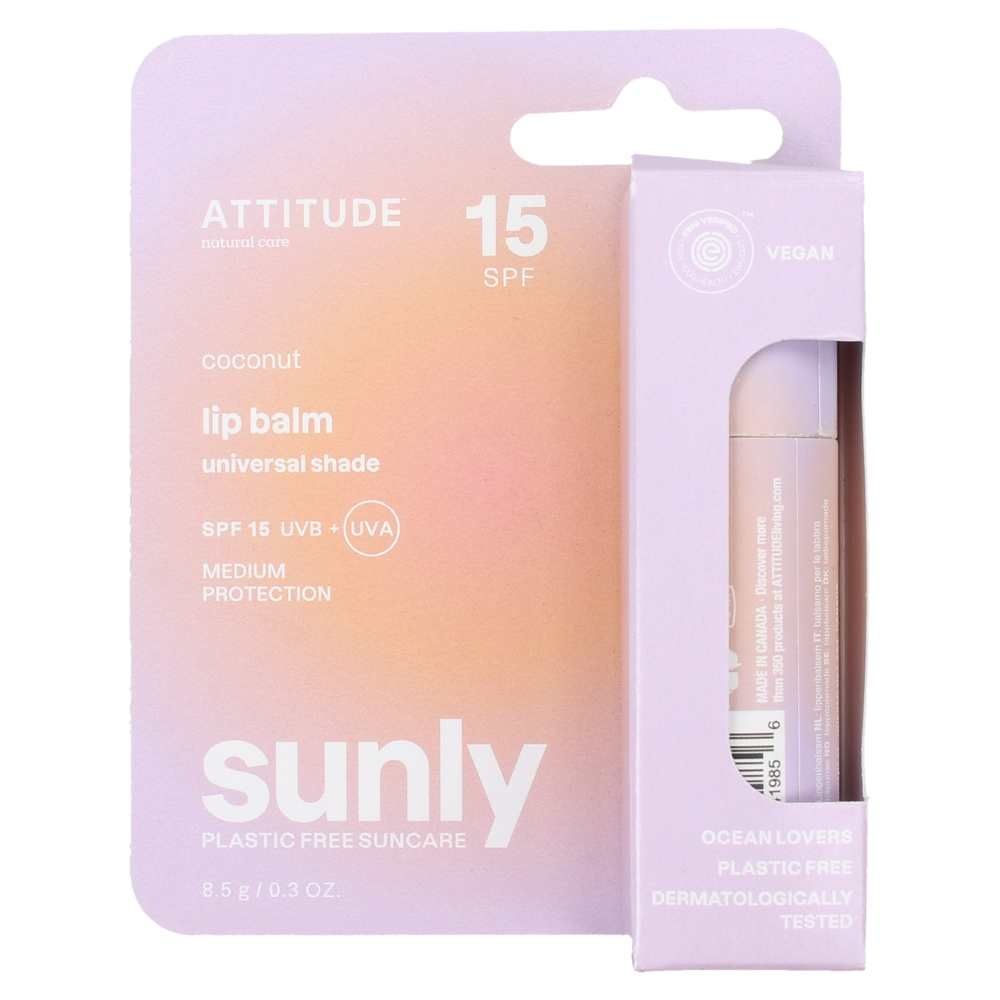 Attitude Sunly Lip Balm Coconut SPF 15 - 8.5gr