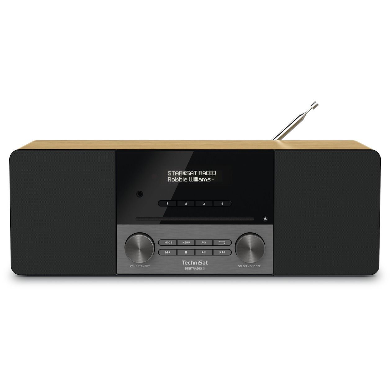 TechniSat Digitradio 3 DAB radio Bruin