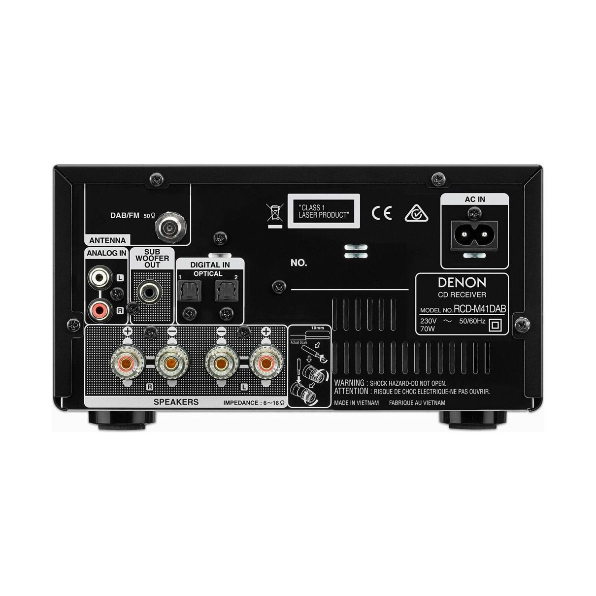 Denon DM41DAB Stereo set Zilver