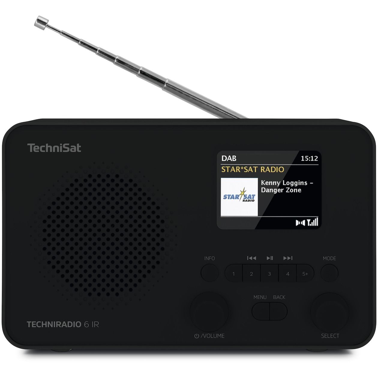 TechniSat Techniradio 6 IR Hybride radio Zwart