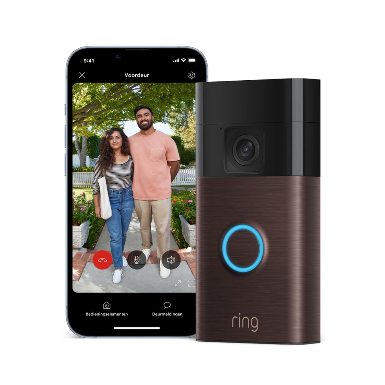 Ring Battery Video Doorbell Slimme deurbel Brons