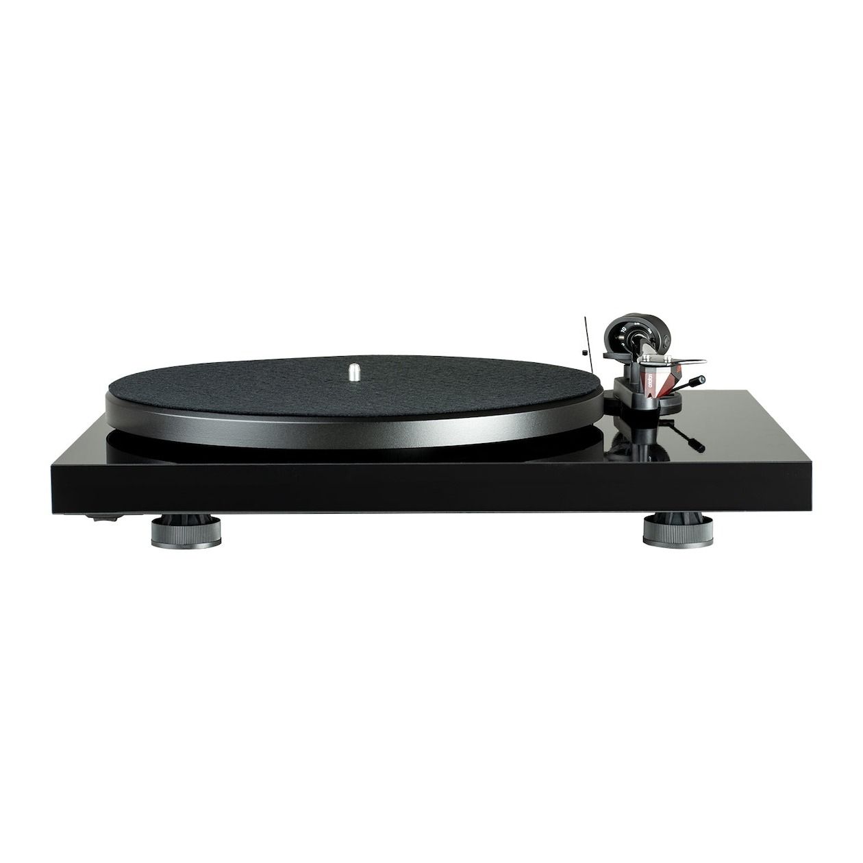 Pro-Ject Debut E Carbon Phono – 2M Red Platenspeler - 8.6” Carbon Toonarm -Ingebouwde Voorversterker - Elektronische Snelheidsschakelaar - MDF Chassis - Zwart