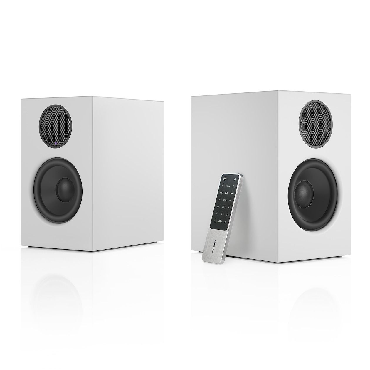 Audio Pro A28 - Smart Multiroom Actieve Boekenplank Luidsprekers - 2x75W - Wit - Set van 2